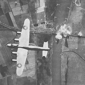 Lancaster Bombing of railway bridge