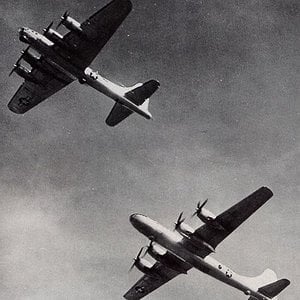 A B-17 and a B-29