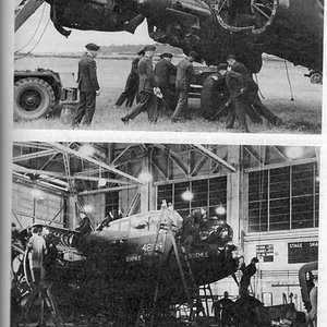 Lancaster Under Repair.
