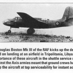 Boston MK III landing in Libya