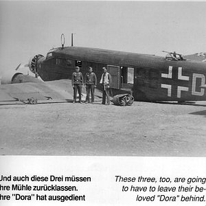 another JU52 without wheels on Crete