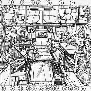 Short Stirling - Bomb Aimers Position Drawing