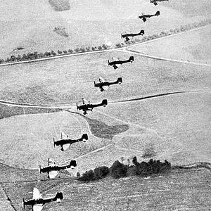 Ju-87s in formation