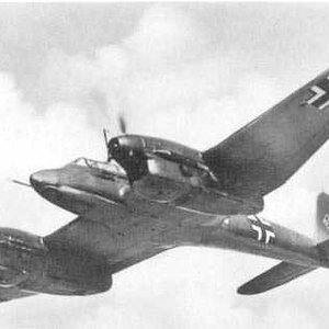 An Fw 187 Falke in flight.