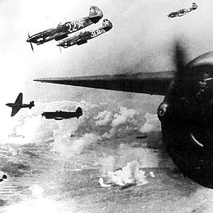 Soviet aircraft join a pitched ground battle