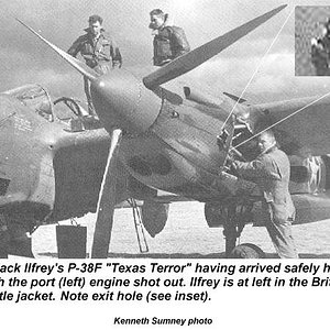 P-38 Ilfreys damaged