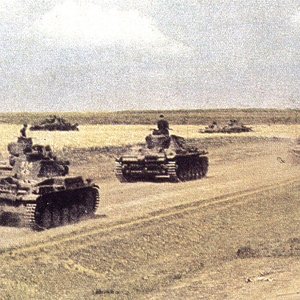 German tanks in Russia, early August 1941.
