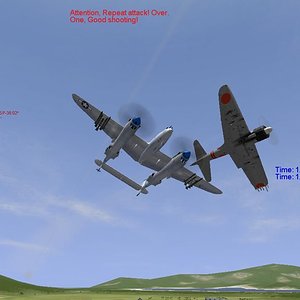 P-38 v Zero