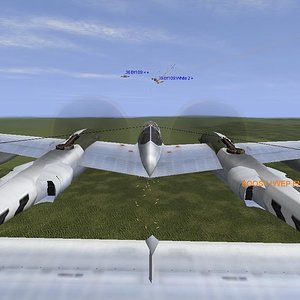 P-38 vs 109G-14