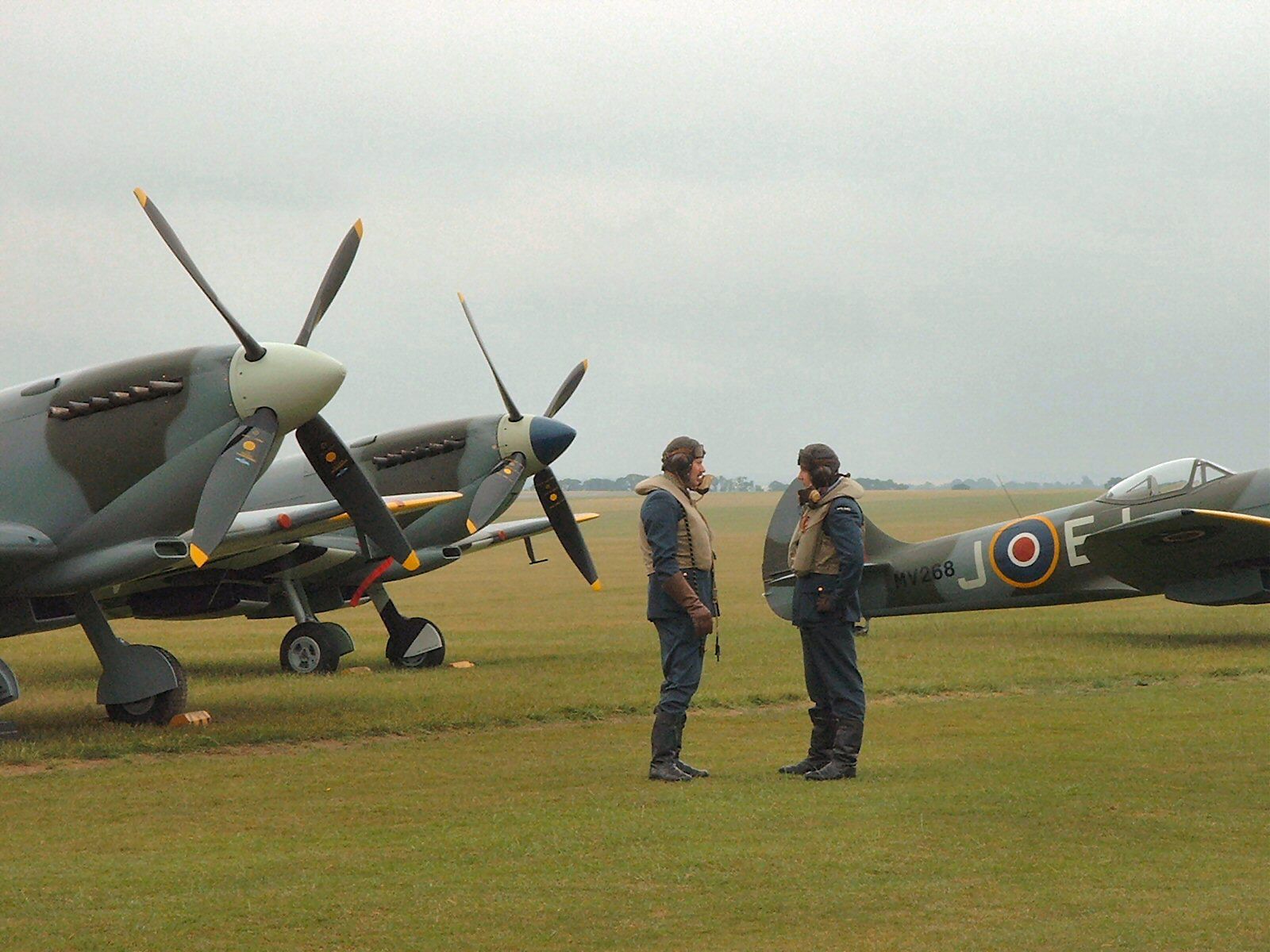 3 Spitfires & 2 Pilots