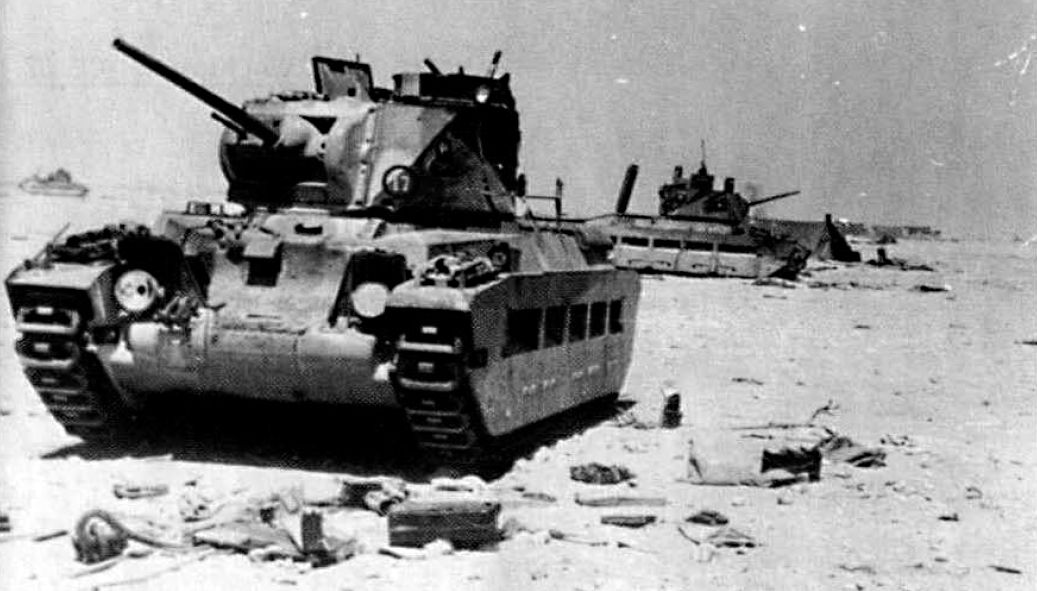 A-12 Matilda II destroyed  at Tobruk