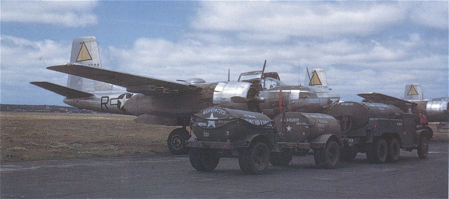 A-26 invaders being refuelled