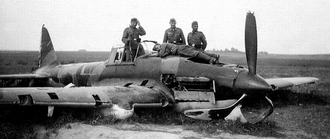 A crashed and captured Ilyushin Il-2