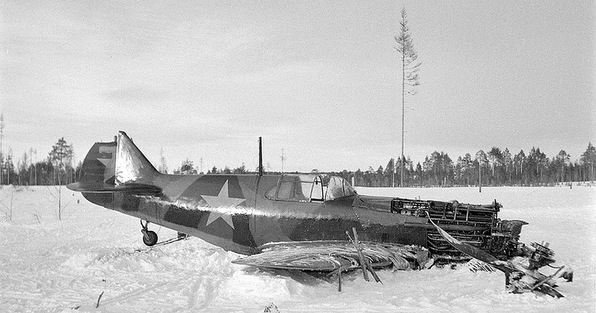A LaGG-3 damaged in March,1942