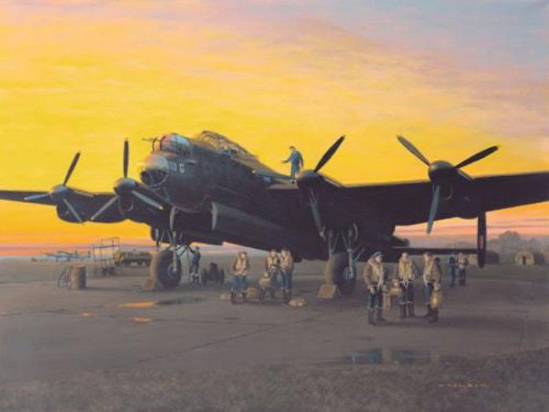 A Lincolnshire Sunset 1944: By Gerald Coulson