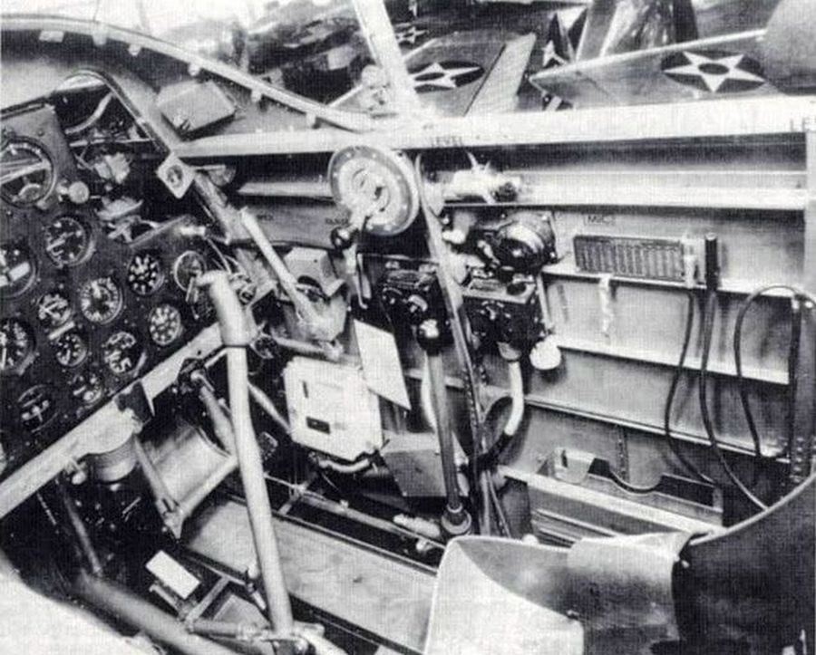 A P-36 cockpit - starboard
