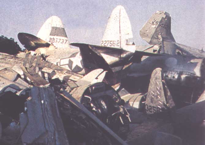A P-47 & P-51 Boneyard.