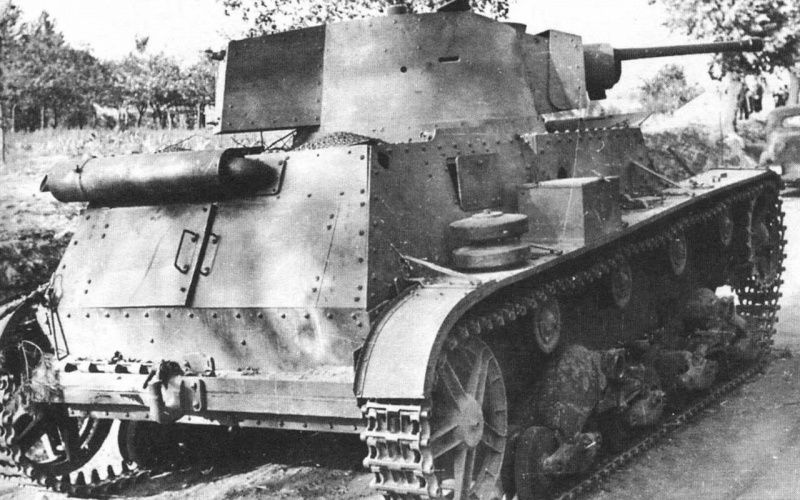 A Polish 7TP light tank captured by Germans in 1939