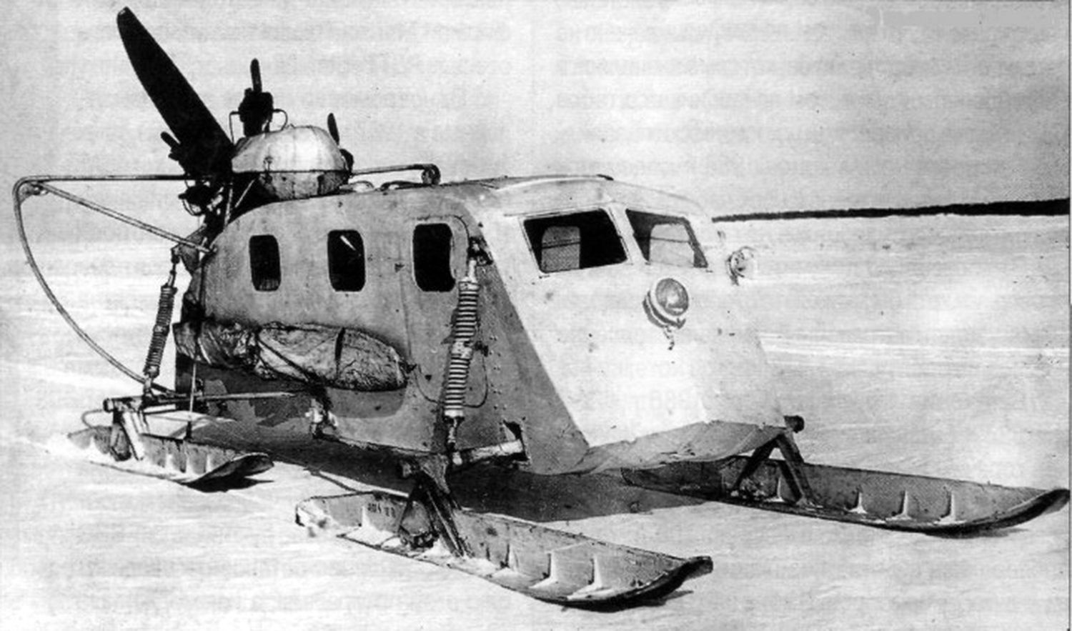 A propeller-driven sledge (aerosani) NKL-16/42