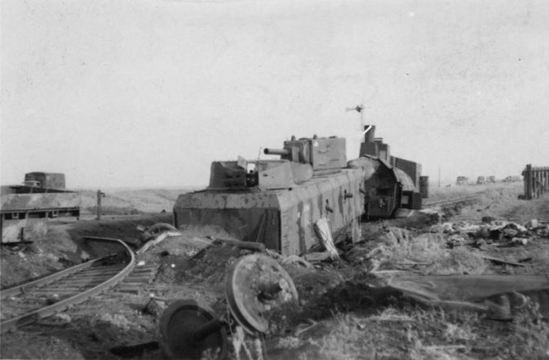 A soviet armoured train knocked out in 1941 (2)