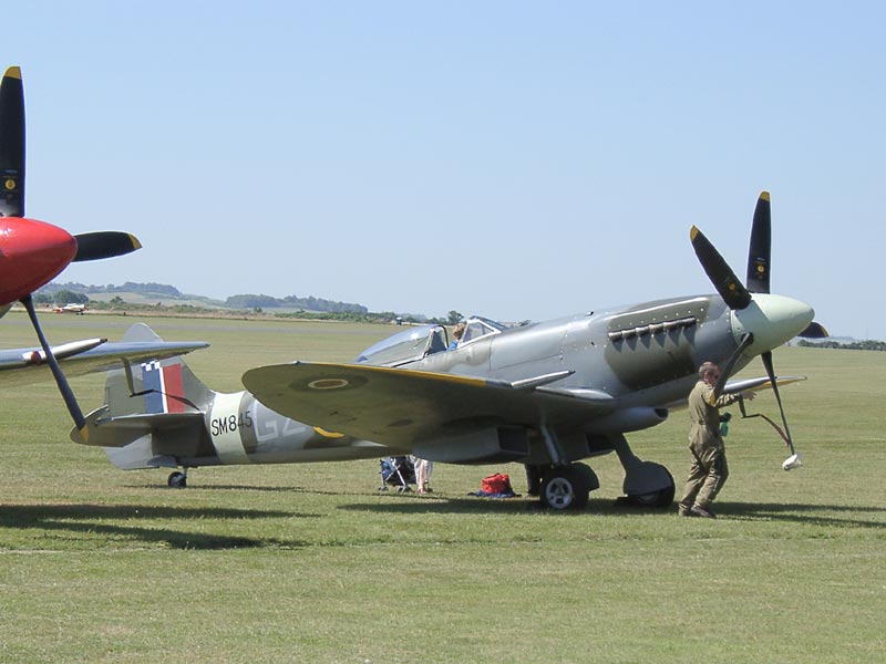 A Spitfire Mk XVIII at Duxford, UK 2003