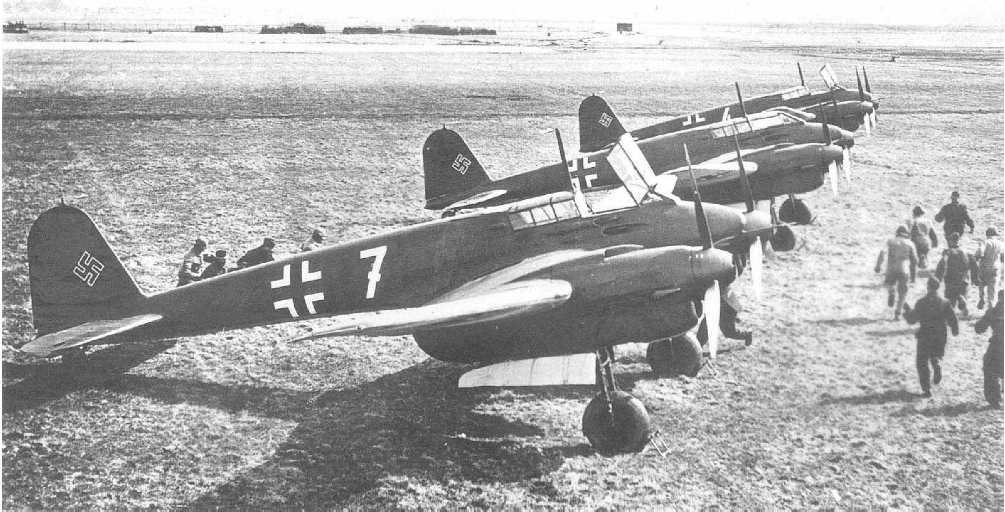 A Staffel of Fw 187 Falke's