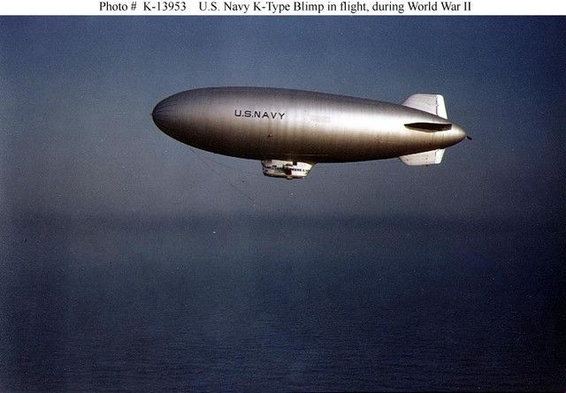 A US Navy blimp