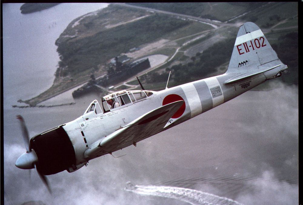 A6M2 Zero Ell-102 Inflight1