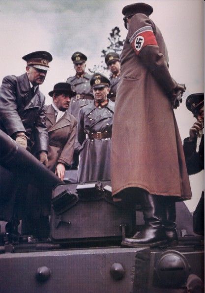 Adolf Hitler with Dr Porsche