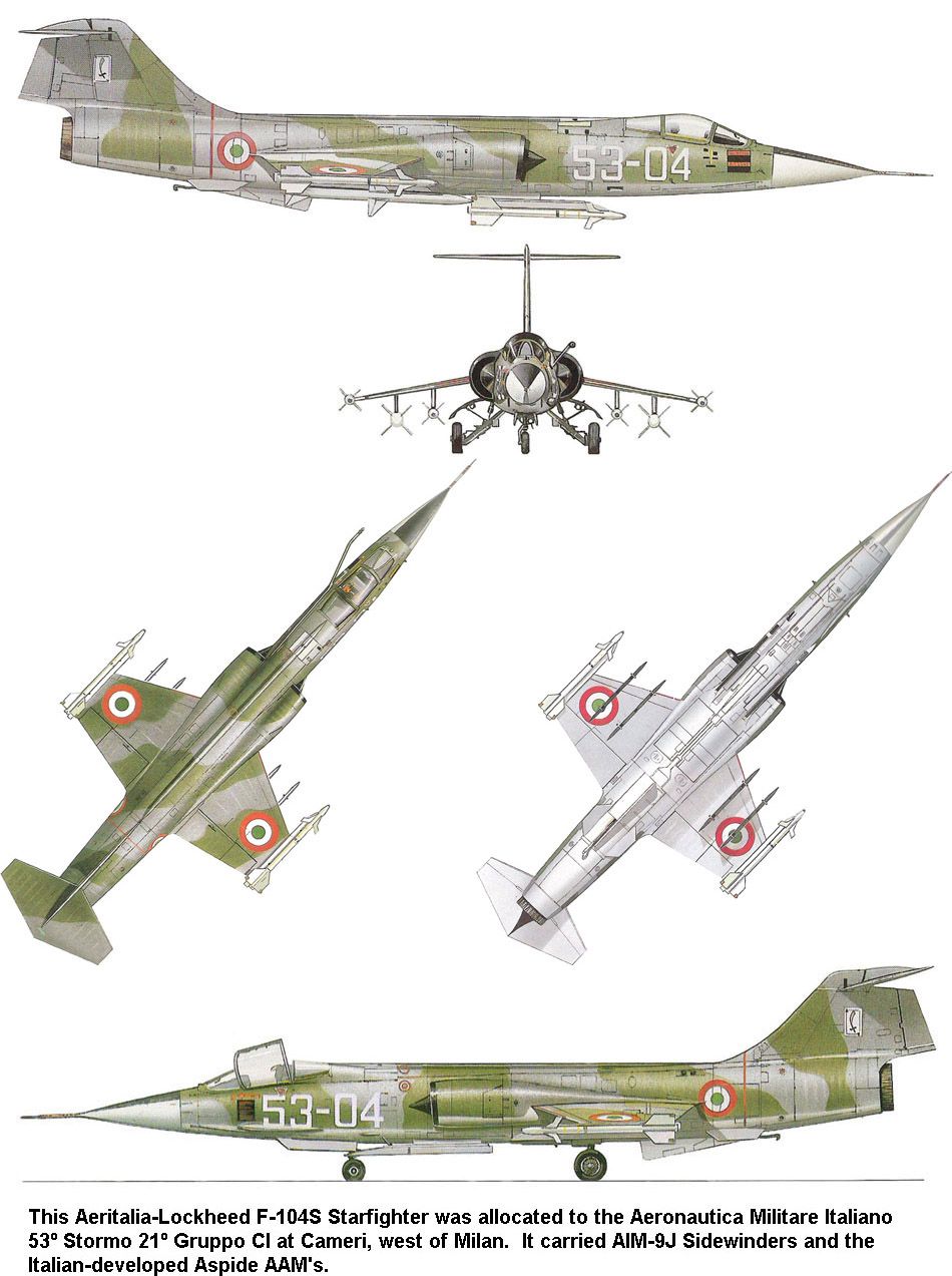 AeritaliaLockheed F104S Starfighter Aircraft of World War II