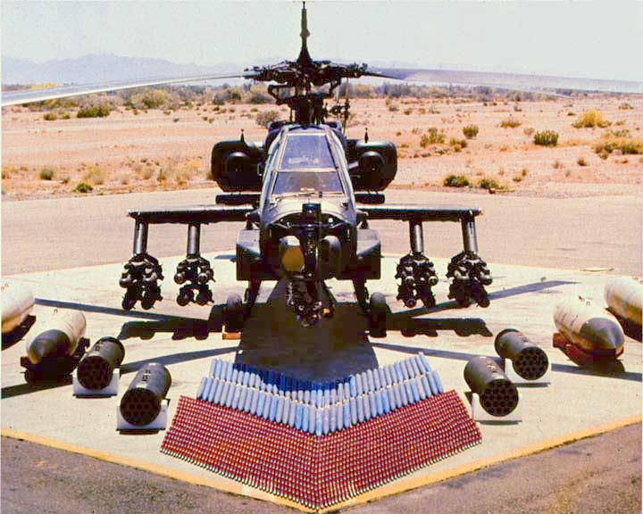 AH-64A Apache Potential Weapons Loadout.
