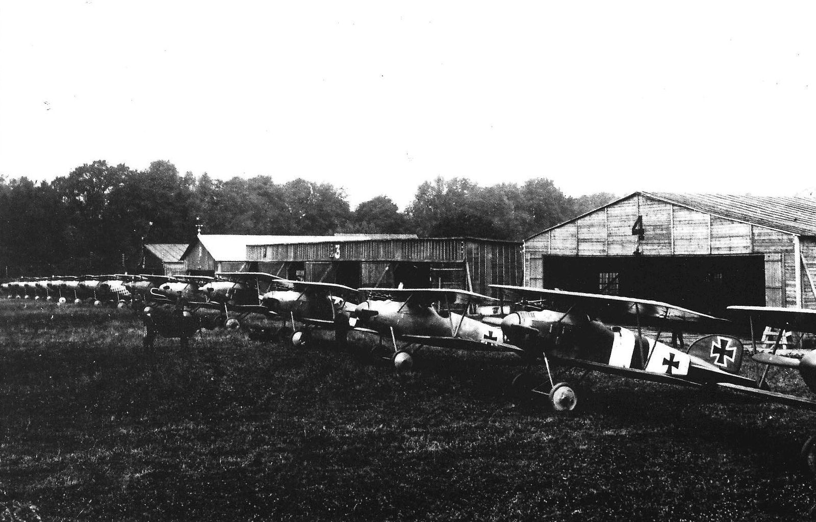 Albatros D.III and D.V of the Jasta 5 at Boistrancourt July 1917