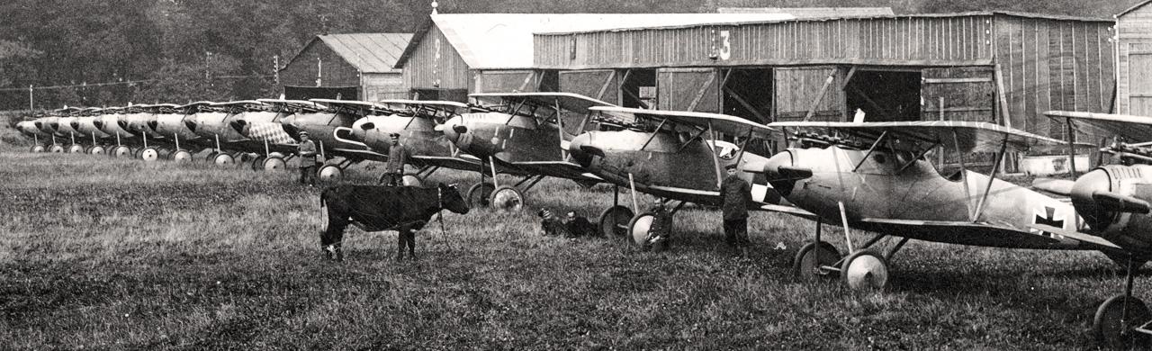 Albatros D.III and D.V of the Jasta 5 at Boistrancourt July 1917