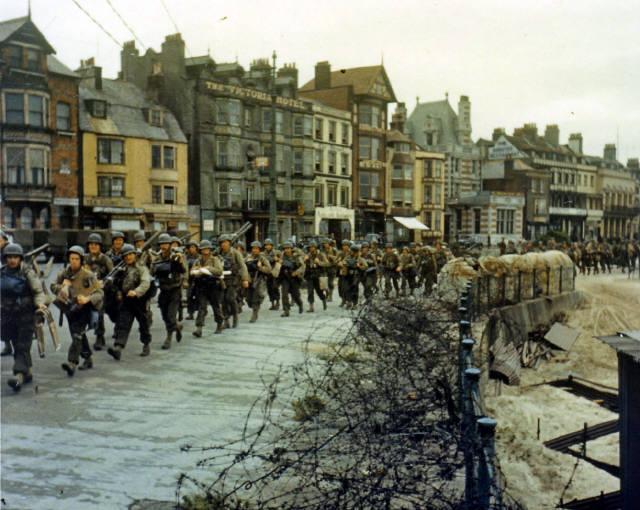American Soldiers on their way to Normandy