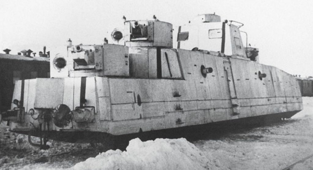 An armoured soviet draisine MBV-2