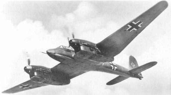 An Fw 187 Falke in flight.