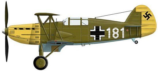 Avia B.534 Captured by Luftwaffe