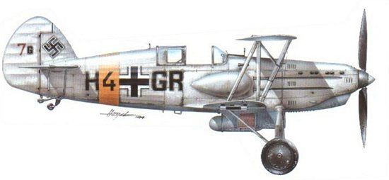 Avia B534 Captured Luftwaffe Winter Camo