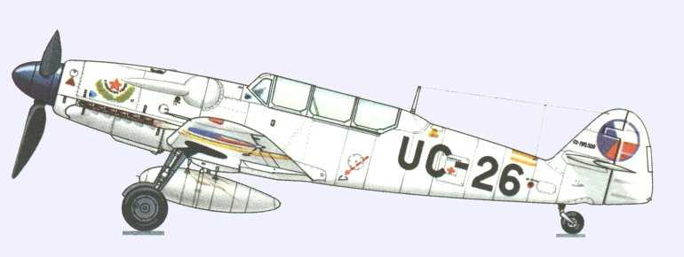 Avia CS-199 UC-26  (Post war Czechoslovak built Bf 109 with Jumo 211 (He 11