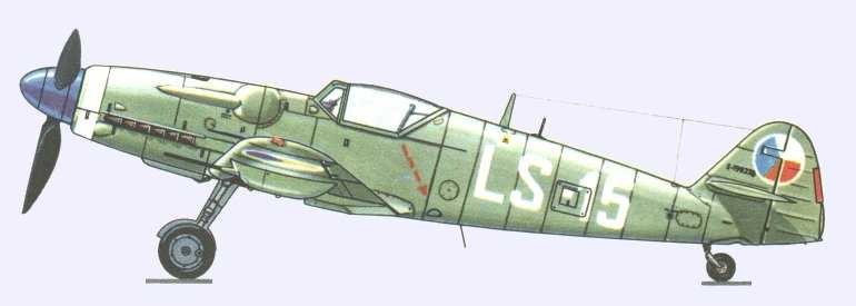 Avia S-199 LS-15 (Post war Czechoslovak built Bf 109 equipped with Jumo 211