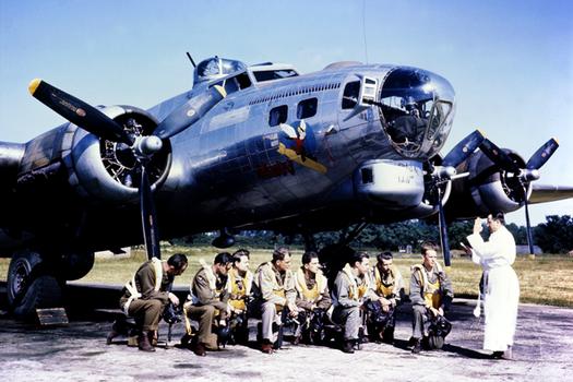 B-17 crew blessing, England