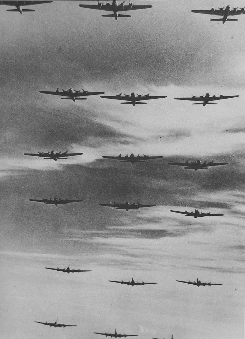 B-17 formation