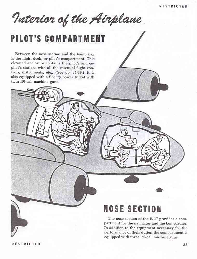 B-17 Pilot and nose section