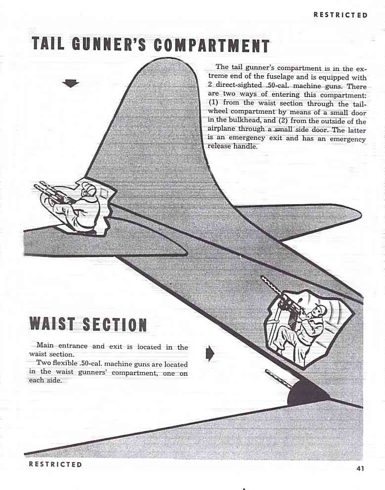 B-17 waist and tail gunner
