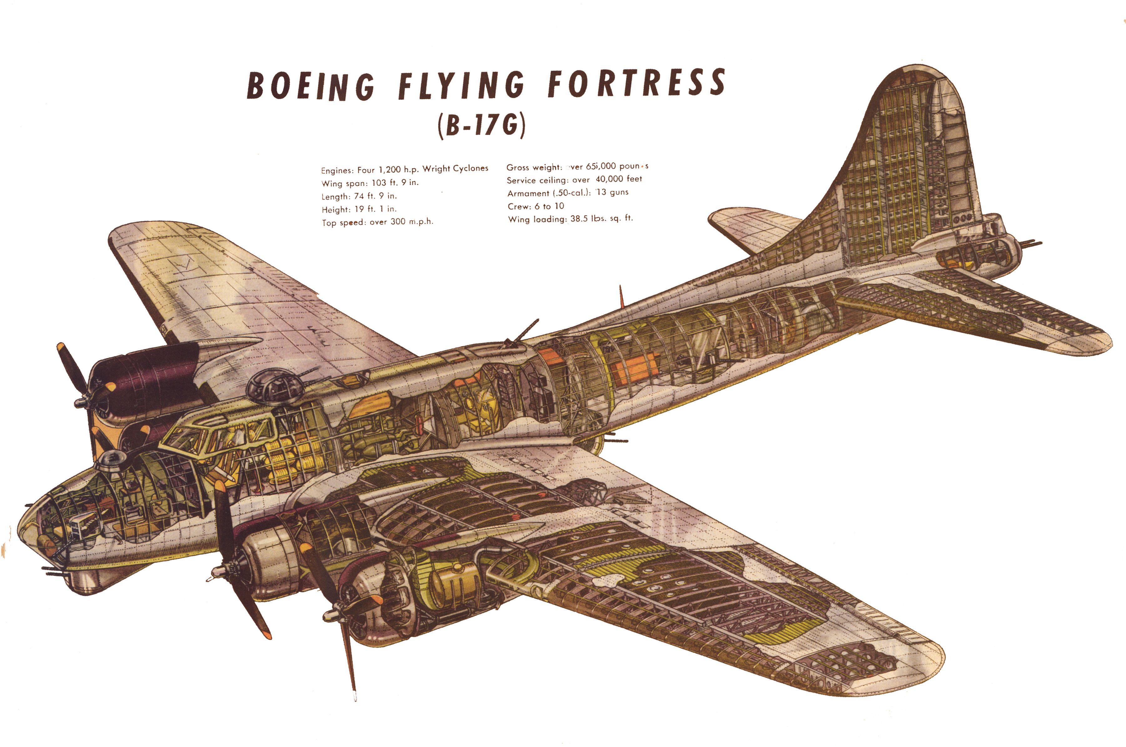 B17GCutawaydrawing Aircraft of World War II Forums