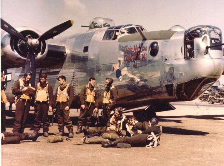 B-24 and crew