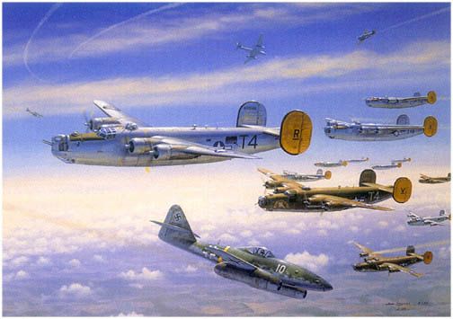 B-24, R-Bar over the reich, by Jim Laurier.