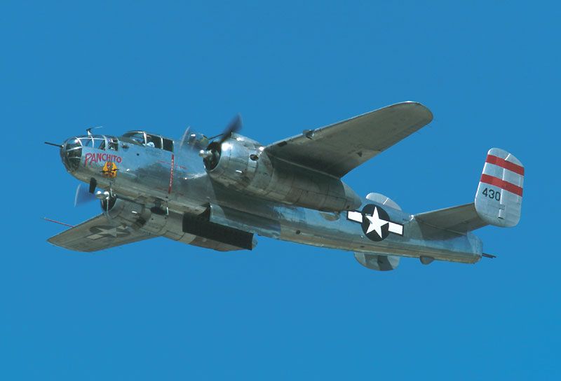 B-25 in flight