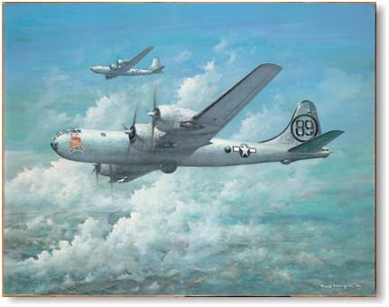 B-29 Bockscar Inbound to Nagasaki by Tony Fachet