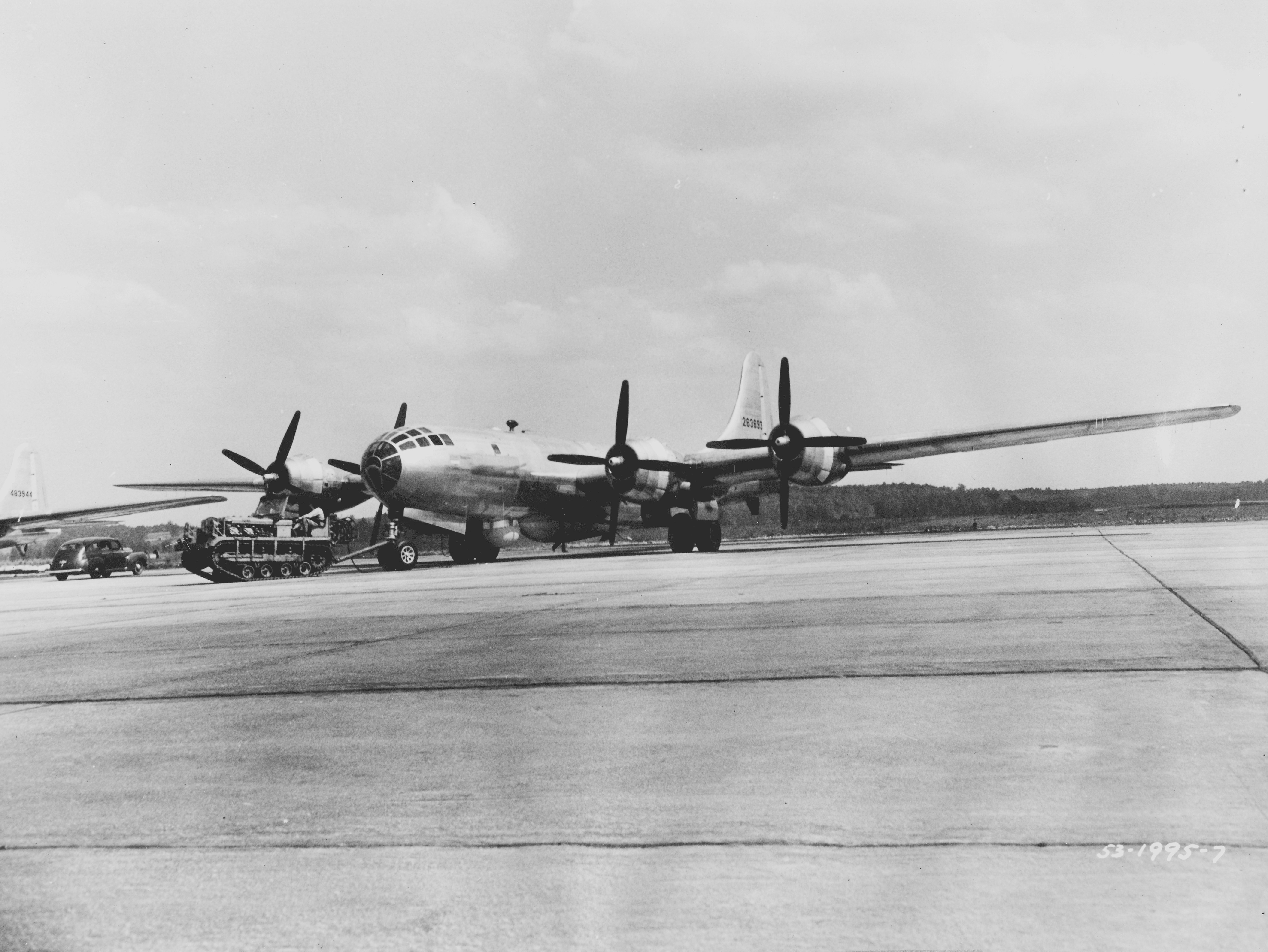 B-29_with_Grand_Slam_is_Towed